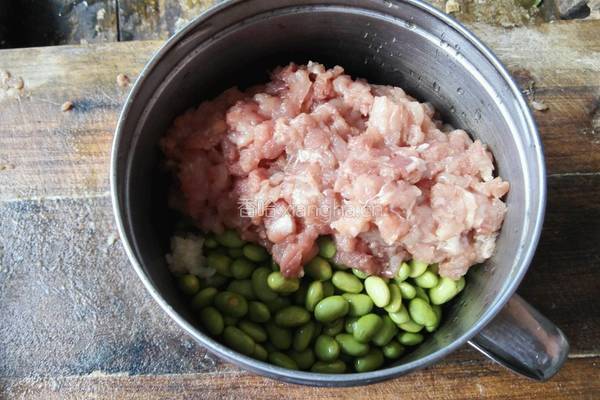 毛豆蒸肉饼的做法图解5