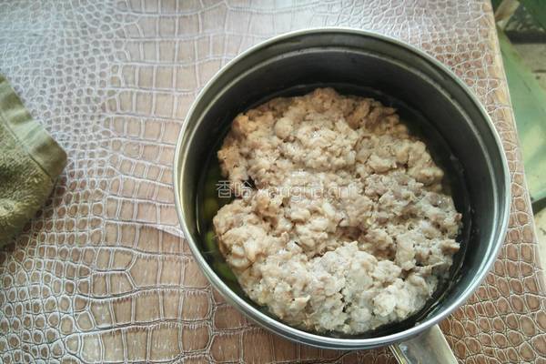 毛豆蒸肉饼的做法图解7