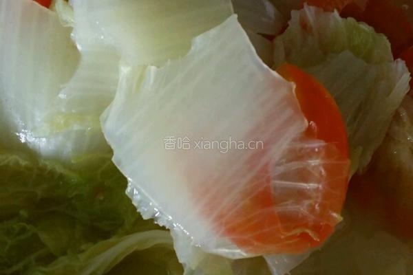 蕃茄煮白菜的做法图解7