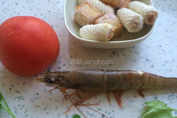 鲜虾丸子面的做法图解2