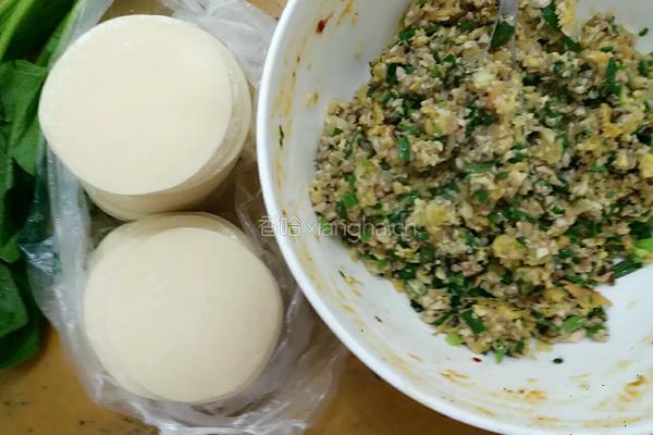 香菇鸡蛋白菜小葱饺子的做法图解5