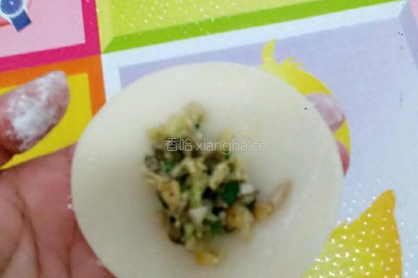 香菇鸡蛋白菜小葱饺子的做法图解6