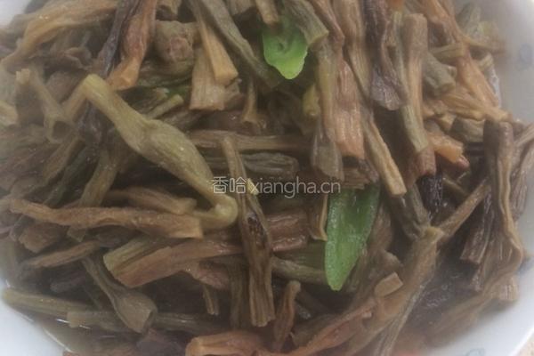 清炒豆角干的做法图解5