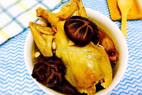 香菇仁片炖鹧鸪的做法图解4