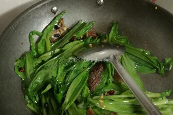罐头鲮鱼炒麦菜的做法图解5