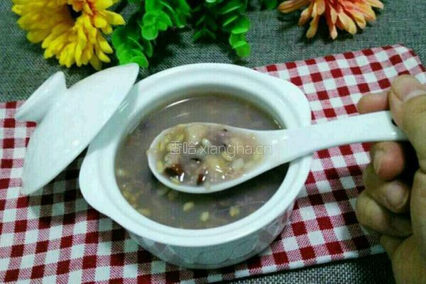 红豆花生燕麦粥的做法图解6