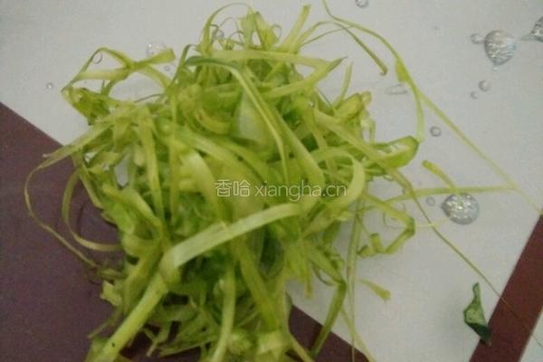 炒番薯叶的做法图解3