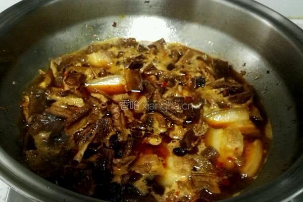 农家干萝卜烧肉的做法图解11
