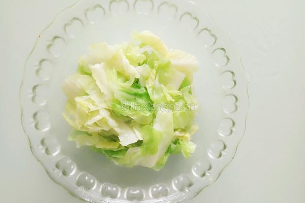 手撕包菜拌粉条的做法图解4