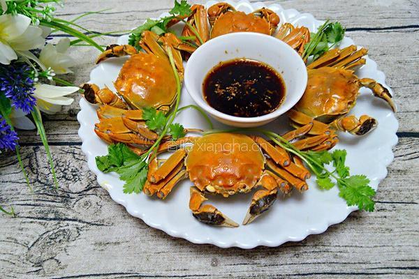 紫苏蒸毛蟹的做法图解10