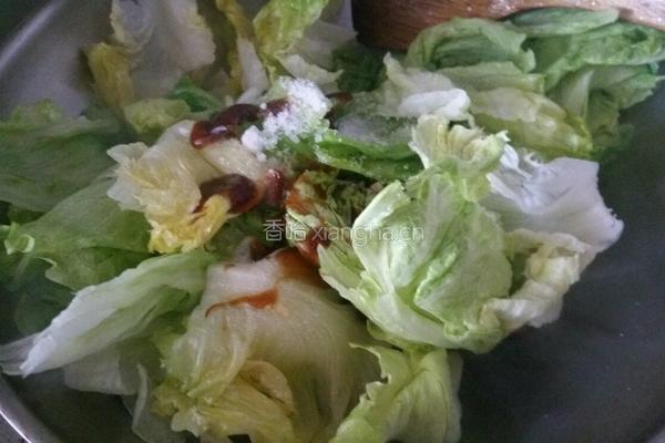 白灼西生菜的做法图解6