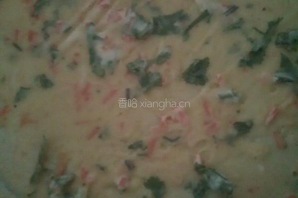 香菜胡萝卜煎饼的做法图解4