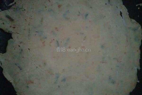 香菜胡萝卜煎饼的做法图解5