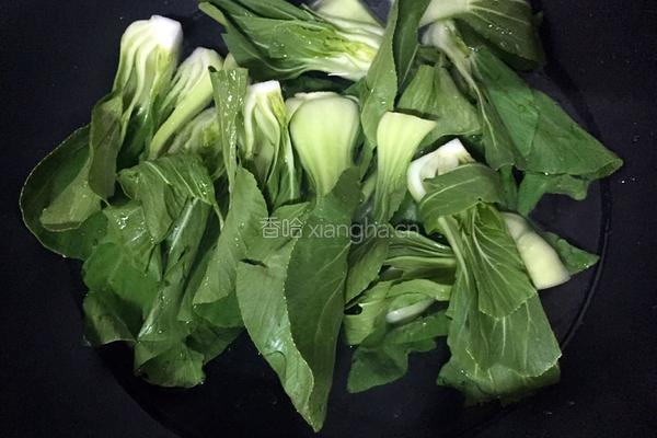 香菇油菜的做法图解3