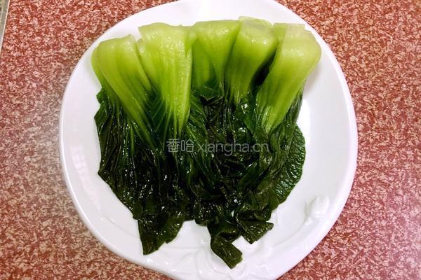 香菇油菜的做法图解4