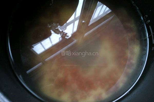 红豆核桃小米粥的做法图解7