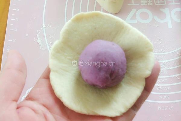 紫薯开花馒头的做法图解13