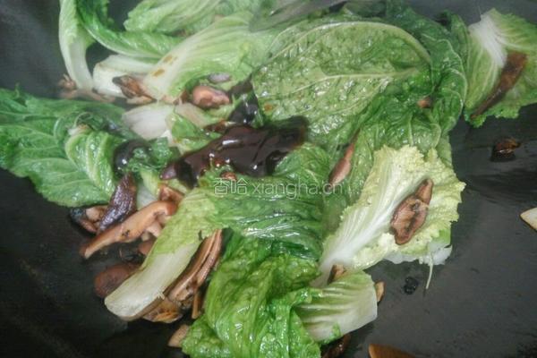 香菇小白菜的做法图解8