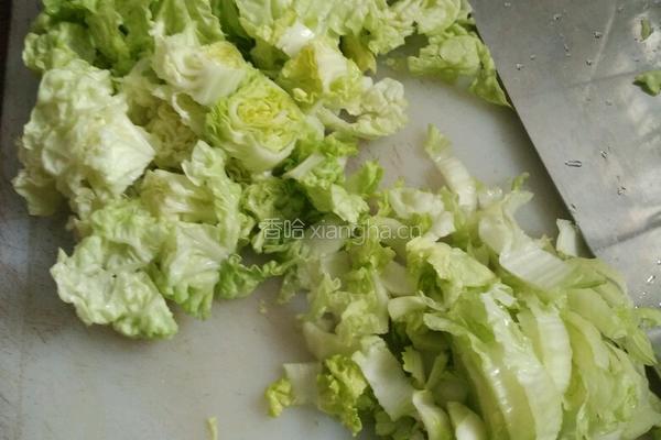 白菜瘦肉粥的做法图解1
