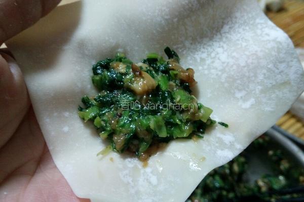 猪肉香菇小白菜馄饨的做法图解13