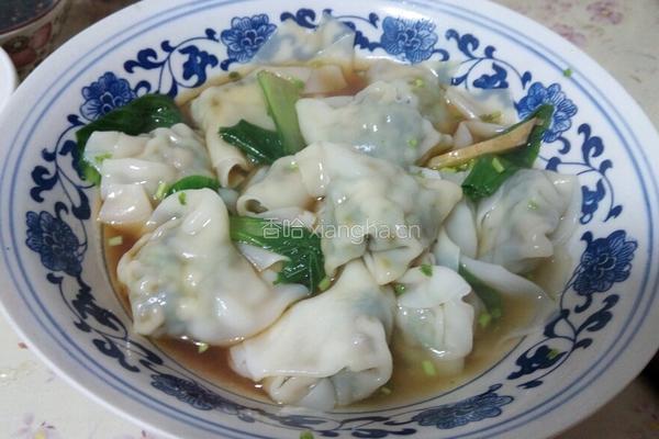 猪肉香菇小白菜馄饨的做法图解17