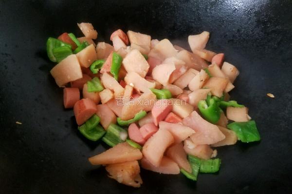 柚子皮炒火腿肠的做法图解14