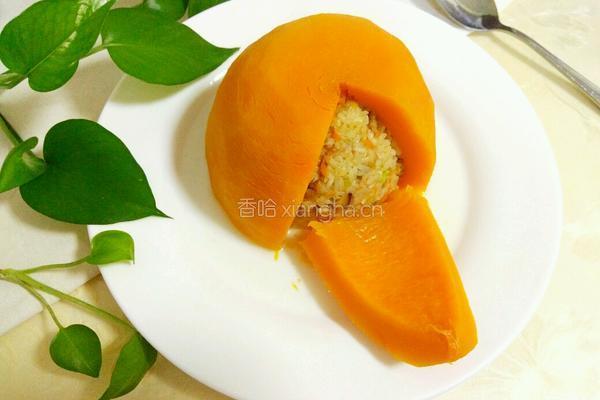 南瓜蒸糯米饭的做法图解15