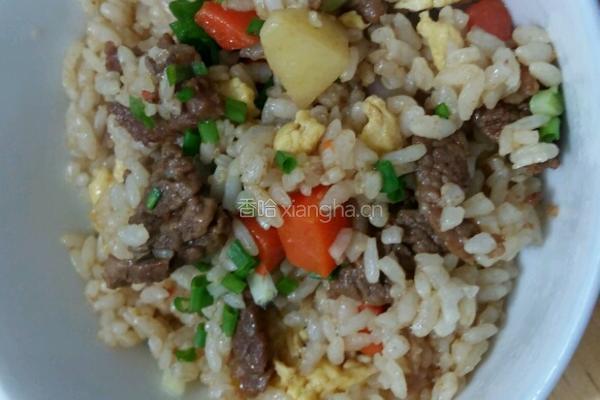 牛肉蛋炒饭的做法图解7