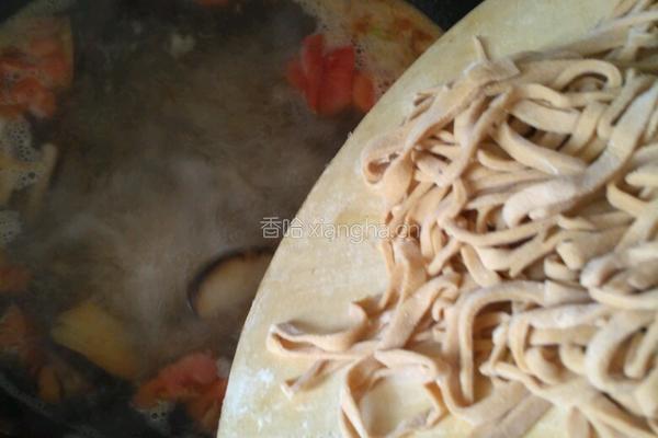 手擀豆面条的做法图解14