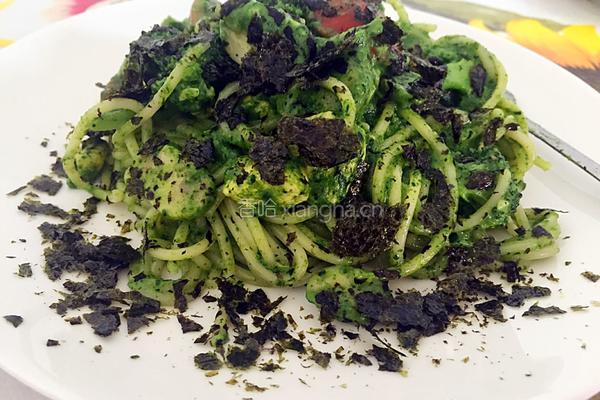 菠菜奶汁意面的做法图解13