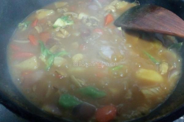 咖喱鸡盖浇饭的做法图解18