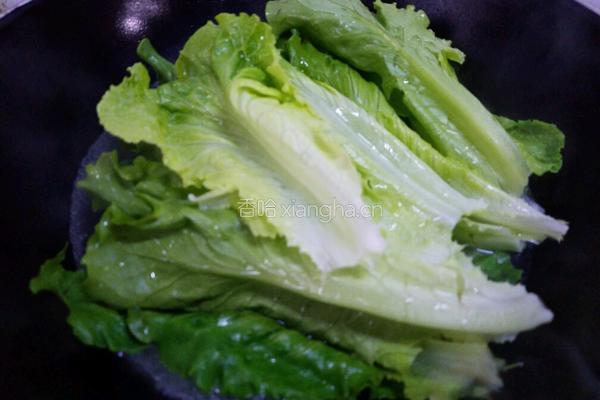 白灼生菜的做法图解3