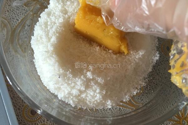 椰蓉南瓜糕的做法图解10