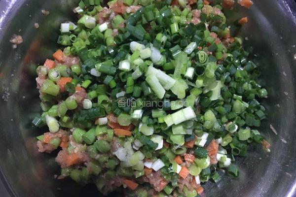 豆角胡萝卜肉包的做法图解9