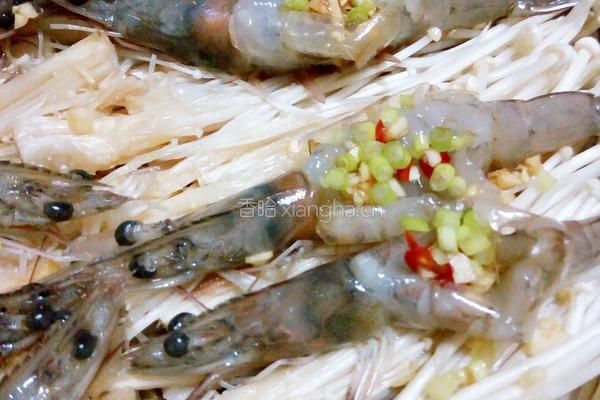 金针菇开背虾的做法图解6