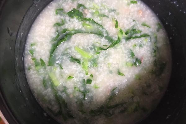 芥菜肉片粥的做法图解8