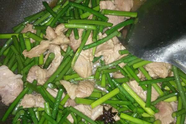 蒜薹炒肉的做法图解5