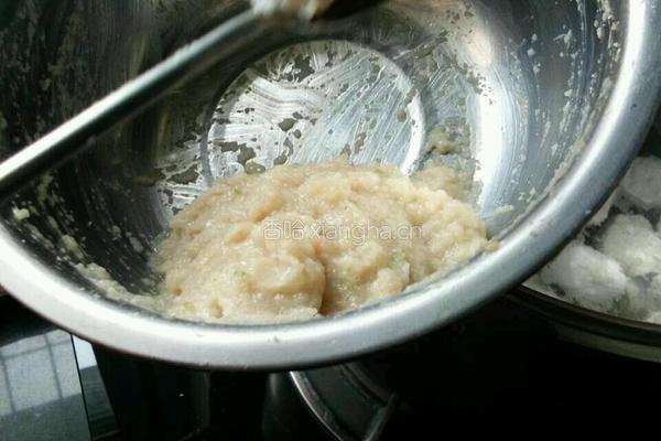 莲藕鸡肉丸子的做法图解9