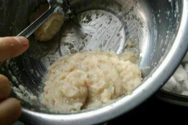 莲藕鸡肉丸子的做法图解11