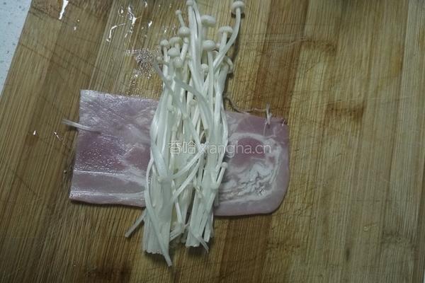 金针菇培根卷的做法图解4