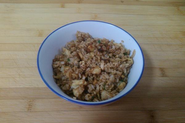 香菇蛋炒饭的做法图解8