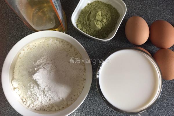 抹茶千层蛋糕的做法图解1