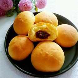 南瓜豆沙面包的做法[图]