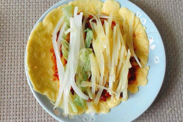 蔬菜卷饼的做法图解11