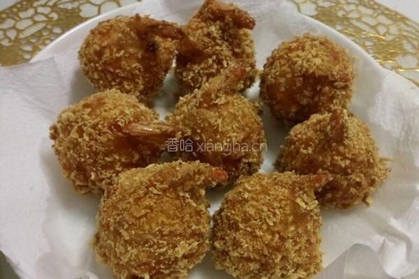 凤尾香酥虾球