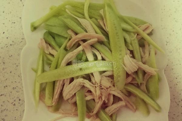 黄瓜鸡丝凉拌菜的做法图解5