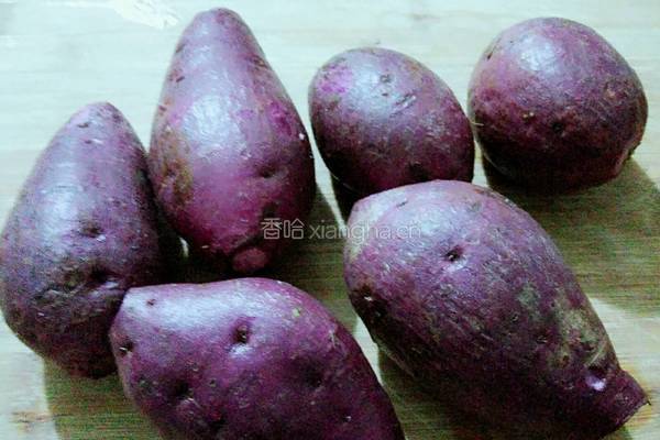 紫薯馅的做法图解1