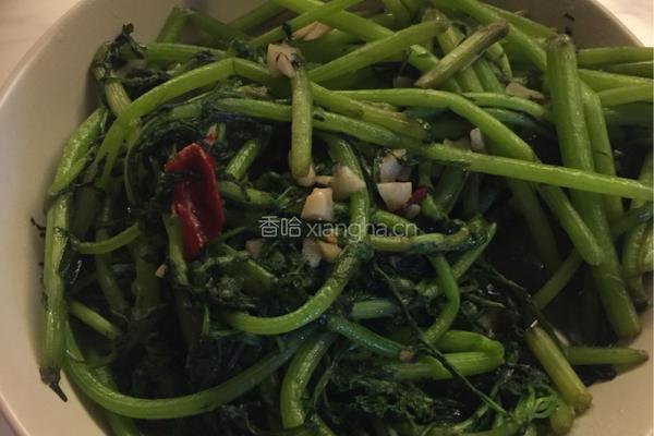 蒜蓉茼蒿的做法图解4