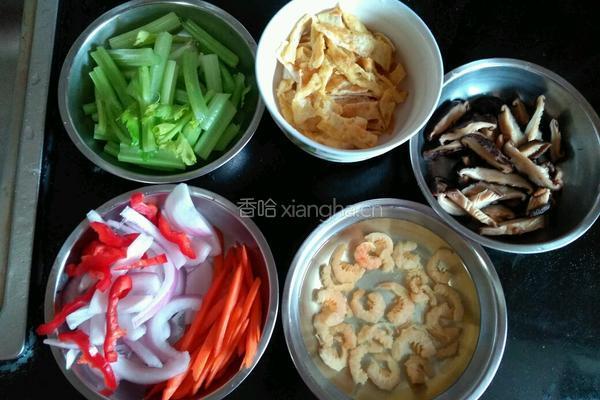 干炒粉丝的做法图解2