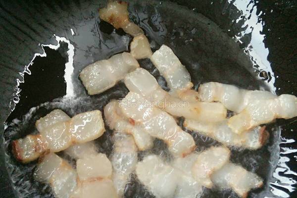莴笋炒回锅肉的做法图解4